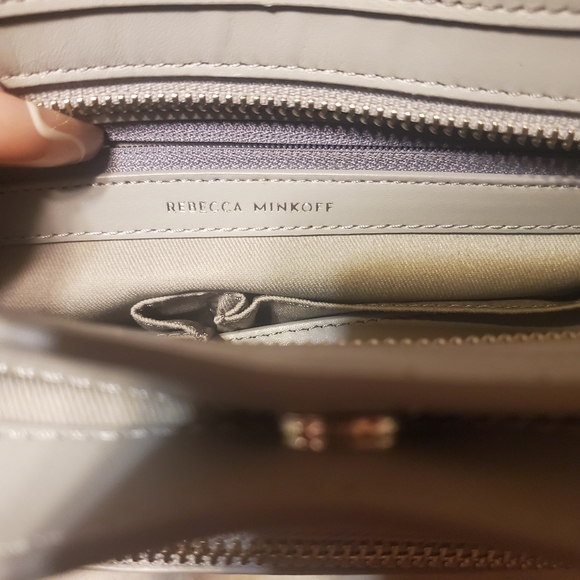 New ☆ Vintage. Rebecca Minkoff Lg. Bedford Satchel Brand New in Perla - Picture 6 of 9